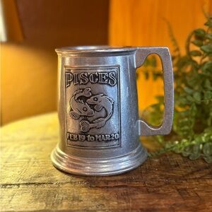 Wilton Pewter Tankard Mug Pisces Zodiac Feb 19 to Mar 20 Columbia PA